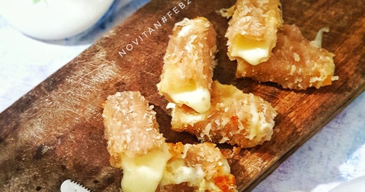 Ilustrasi Stik Mozzarella Kriuk