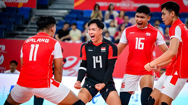 Indonesia menang 3-0.
