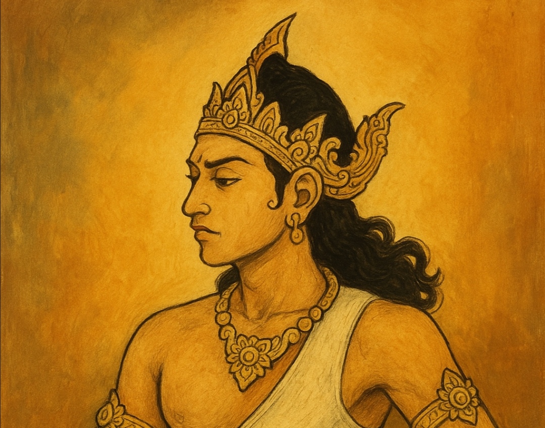 Ilustrasi tokoh Abimanyu dalam lakon wayang Abimanyu Dakwa.