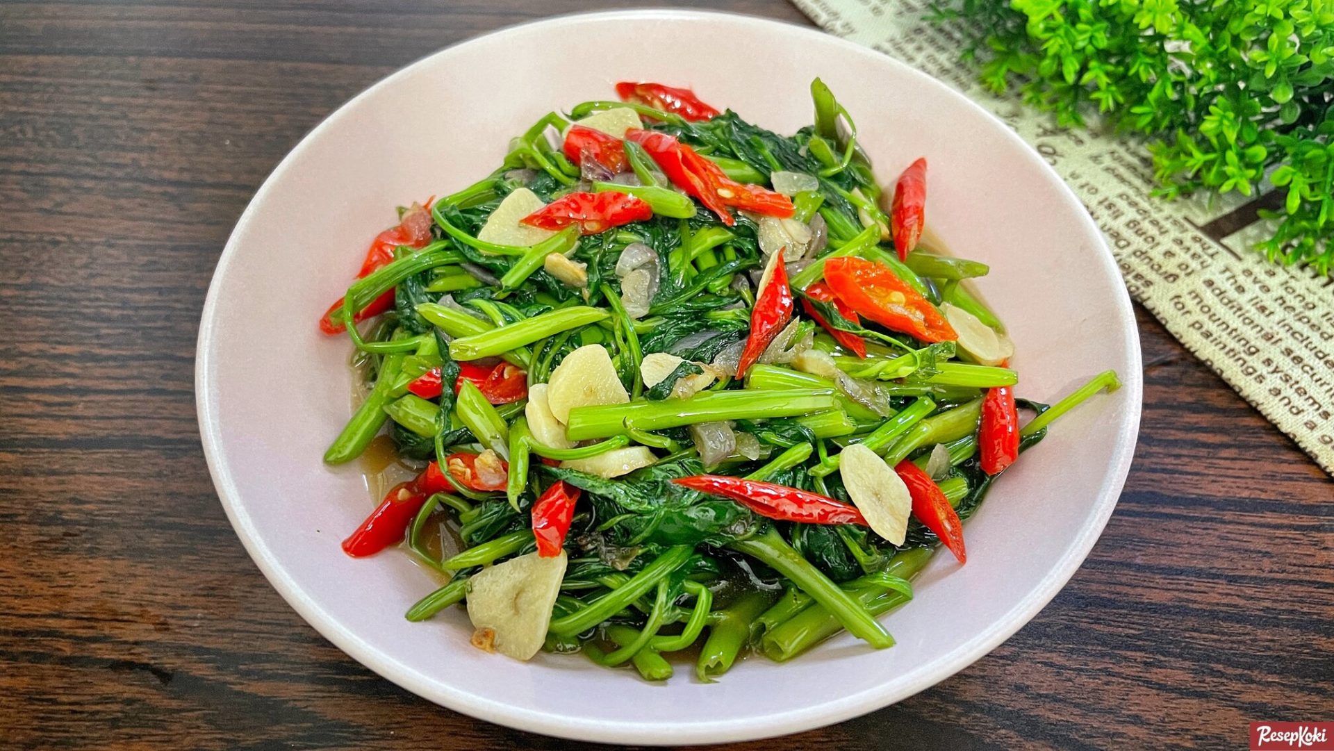 Ilustrasi Tumis Kangkung