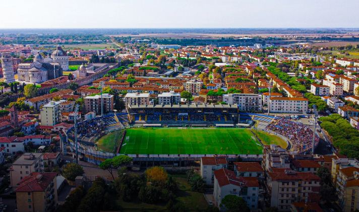 Cetilar Arena Pisa dibangun di atas situs kuno.