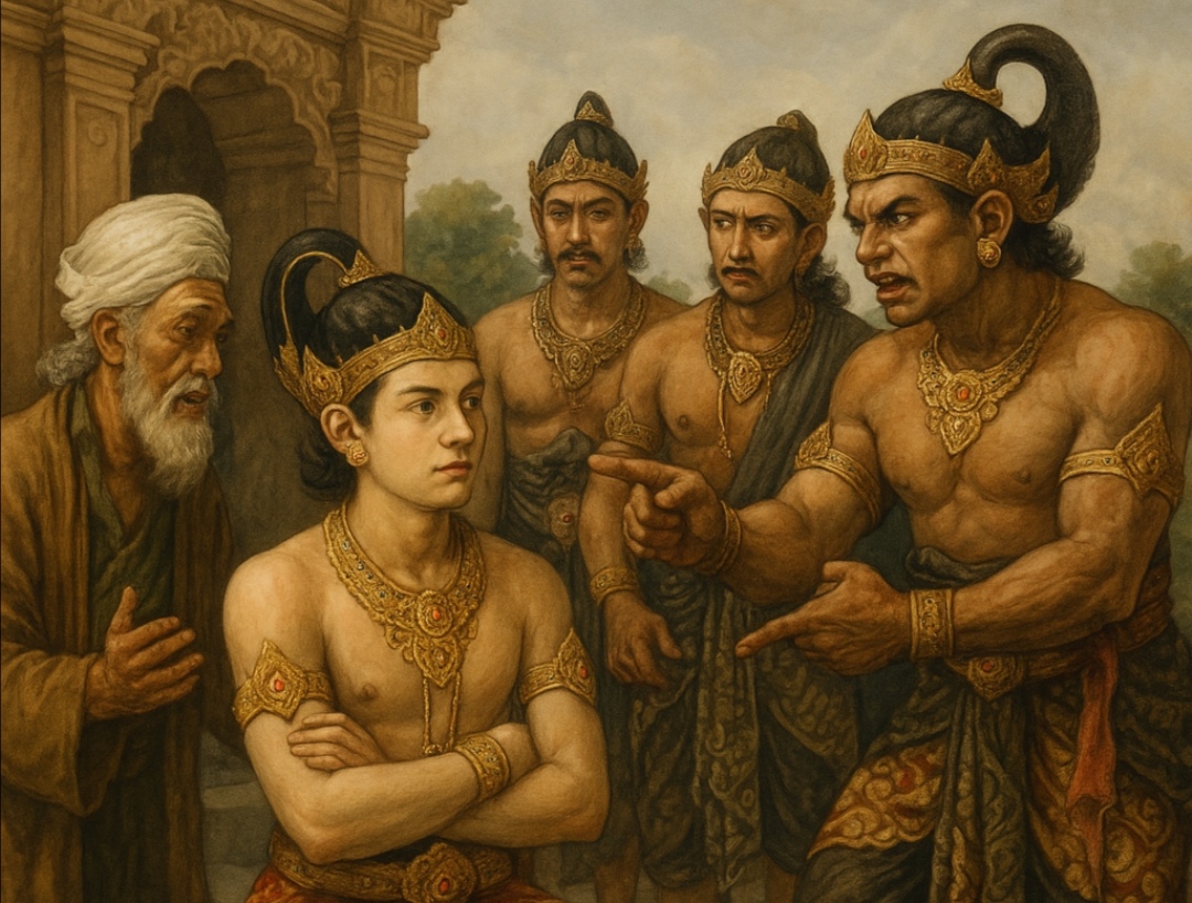 Ilustrasi lakon wayang Sadewa Krida.