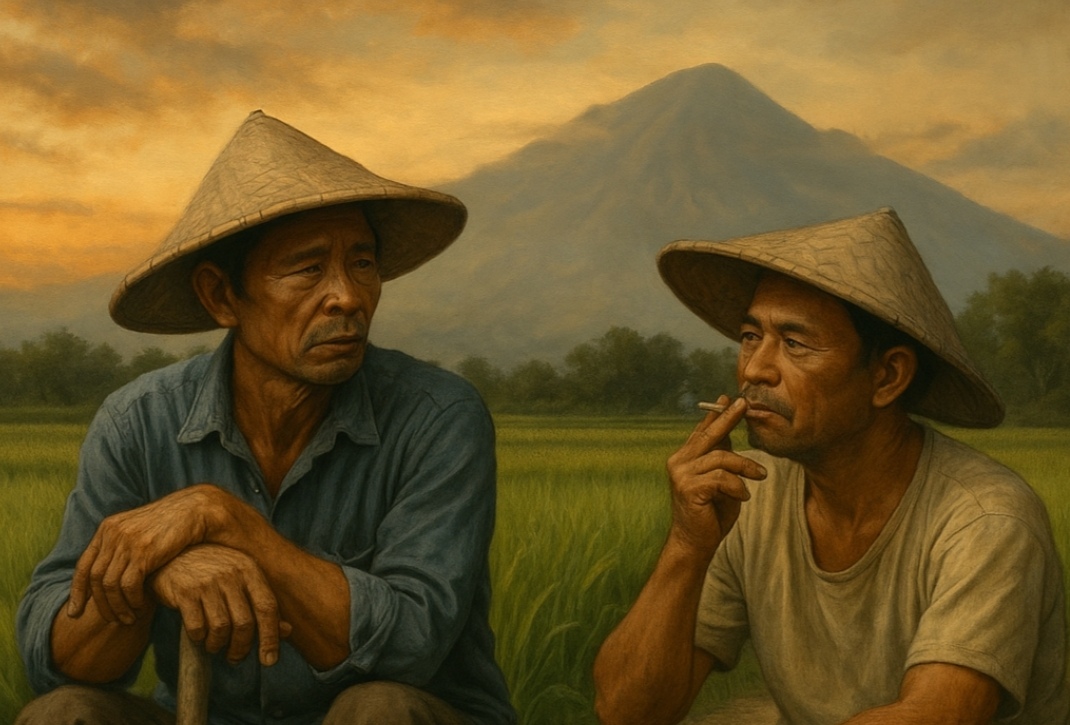 Sakat dan Sarban berbincang dalam cerpen yang terilhami dari kisah nyata tentang pencopotan DPR.