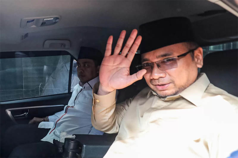 Mantan Menteri Agama, Yaqut Cholil Qoumas, memenuhi panggilan pemeriksaan KPK sebagai saksi kasus dugaan korupsi kuota haji tambahan 2024, Senin 1 September 2025.