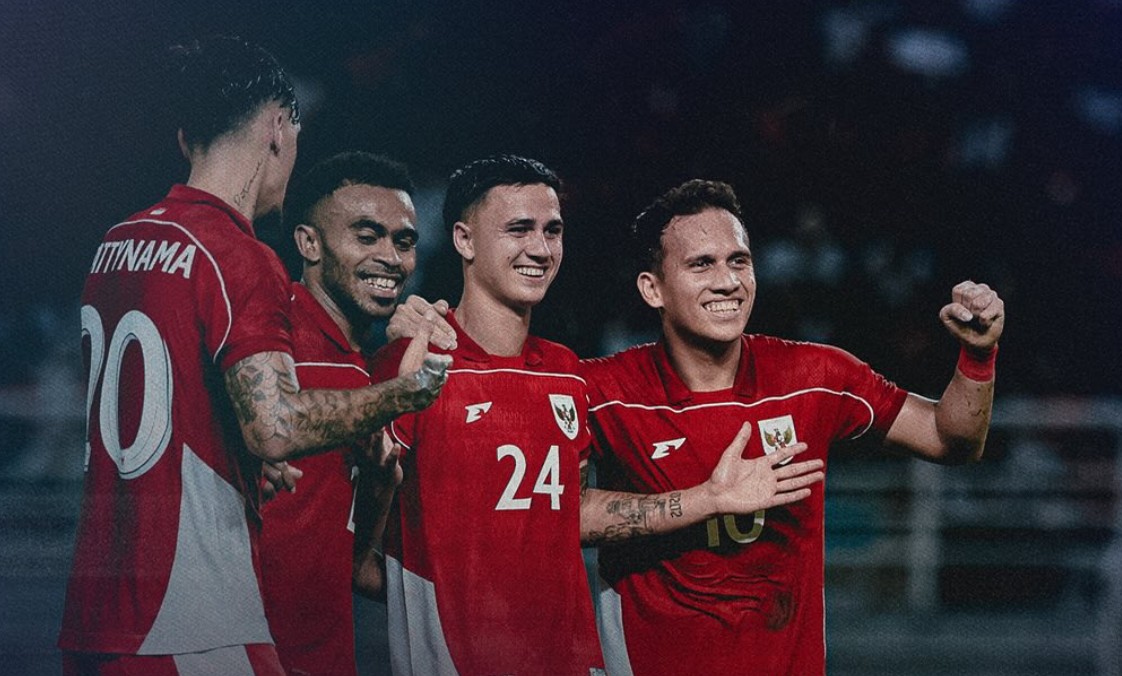 Para pemain Timnas Indonesia seperti Egy Maulana, Eliano Reijnders, Yakob Sayuri, dan Shayne Pattynama.