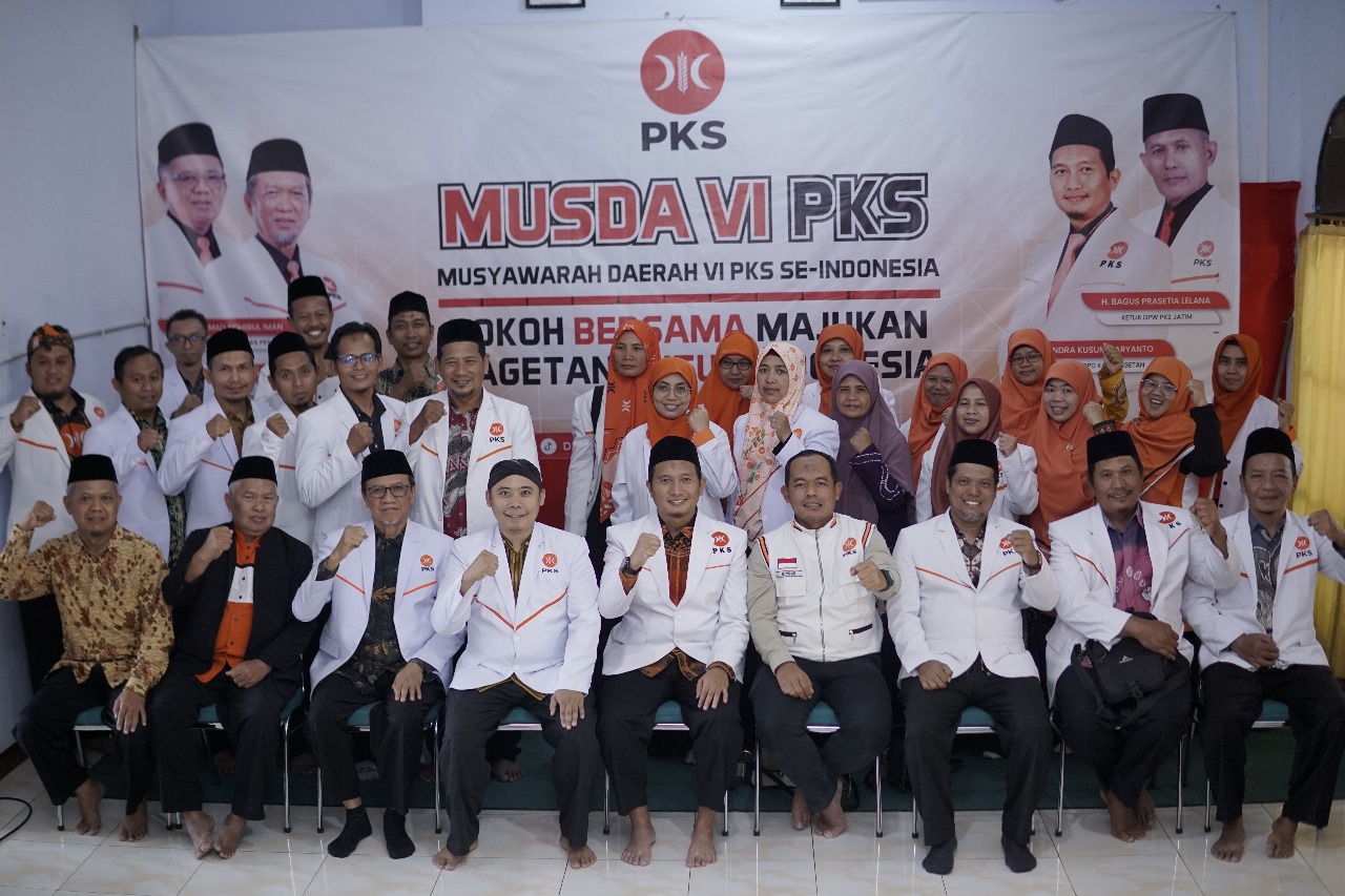 Susunan pengurus DPD PKS Magetan yang baru.