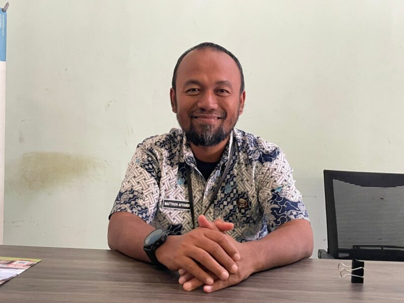 Kepala DPRKP Ngawi Maftuh Affandi menjelaskan tentang realisasi bantuan BSPS tahun ini. FOTO: ASEP SYAEFUL/RADAR NGAWI