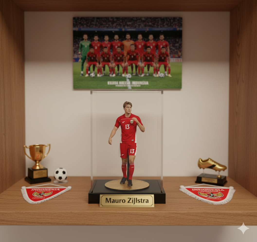 Ubah Foto Mauro Zijlstra Jadi Miniatur Koleksi Bertema Klub Bola Pakai Gemini AI