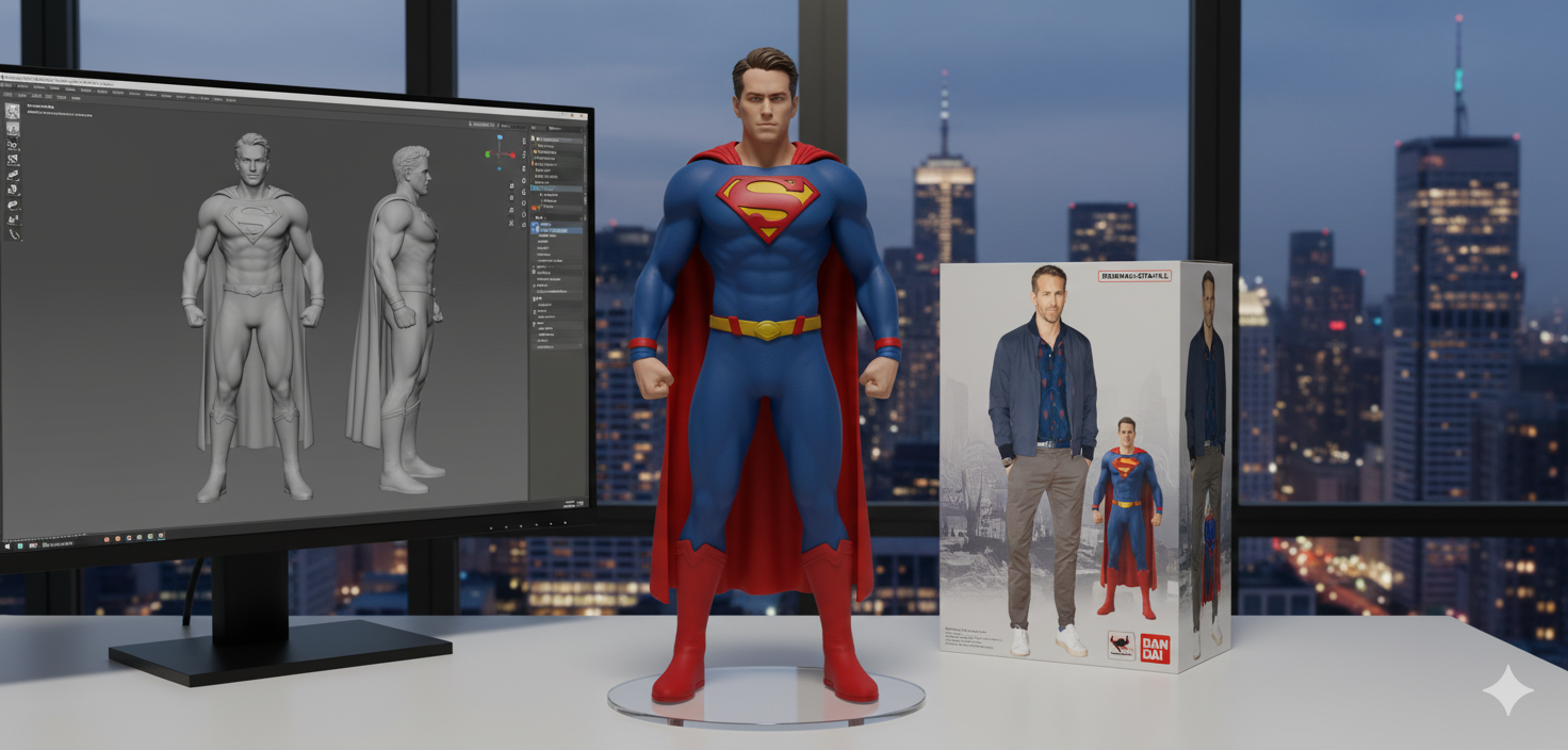 Miniatur Superhero Marvel 3D dengan Google Gemini AI