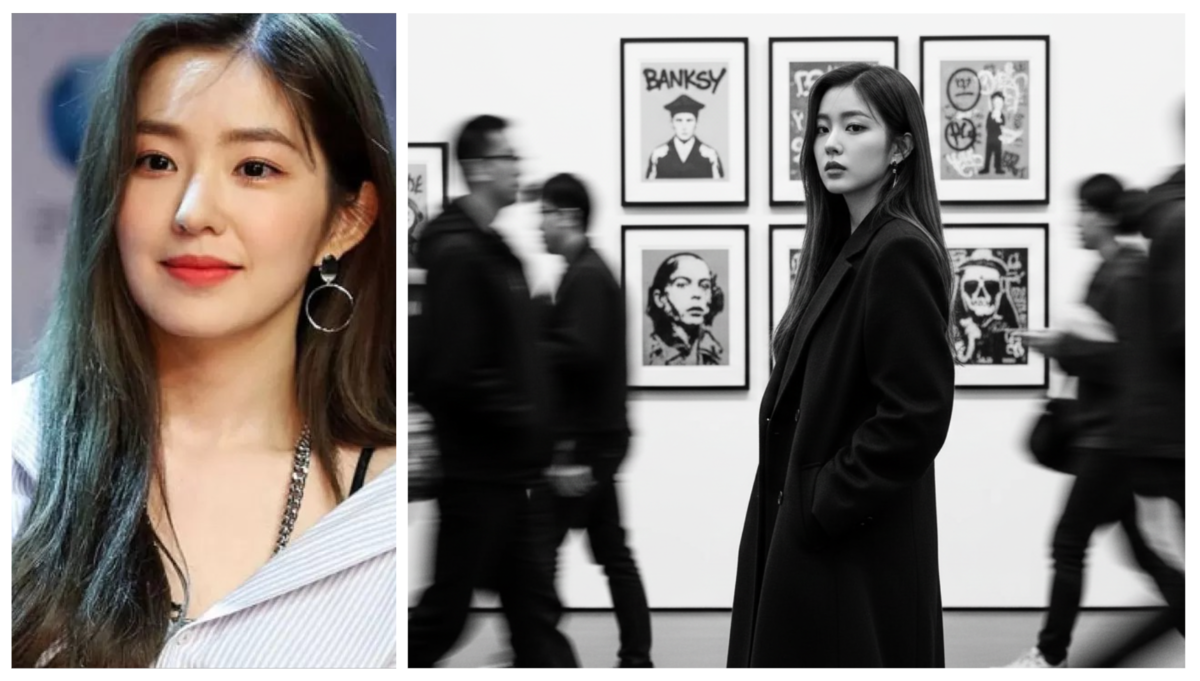 Ilustrasi Foto AI Hitam Putih Bergaya Candid ala Galeri Seni