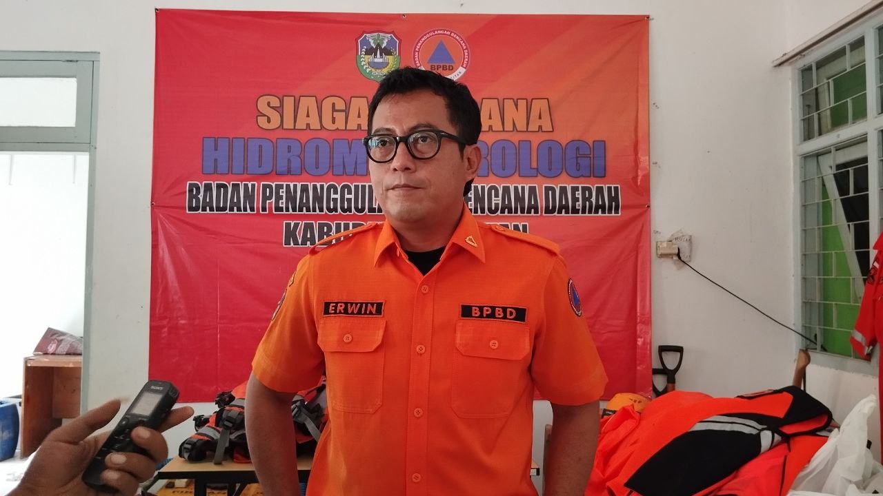 BPBD Pacitan mengimbau masyarakat untuk waspada hujan lebat, banjir bandang, hingga hujan es selama periode 10&ndash;17 September.