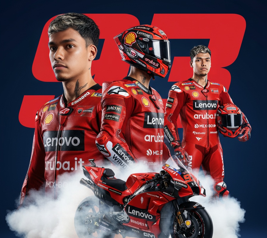 Contoh poster MotoGP.