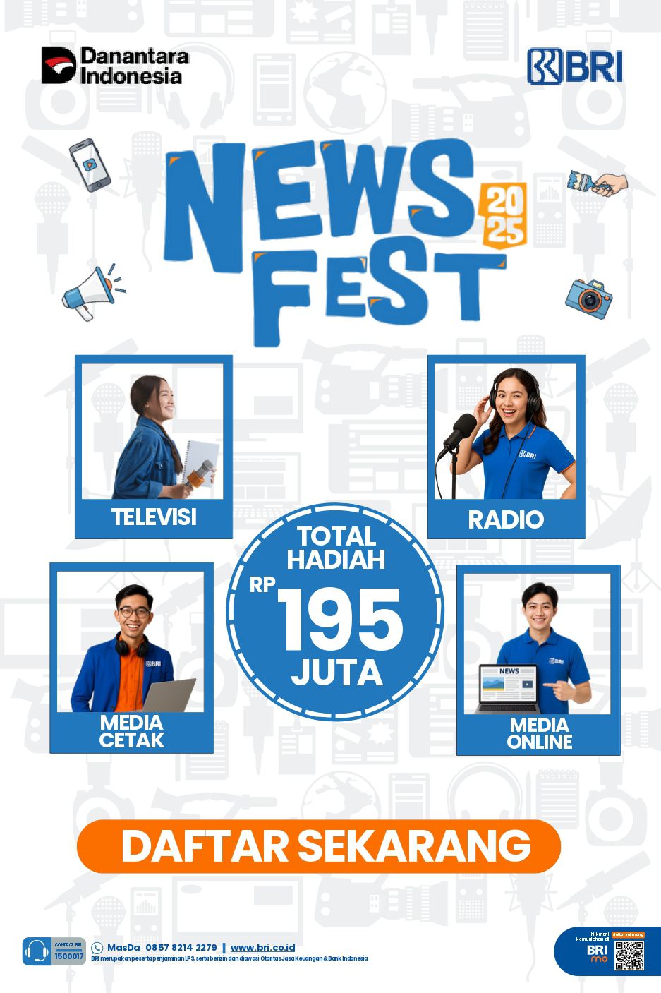 BRI gandeng AMSI gelar kompetisi jurnalistik nasional.