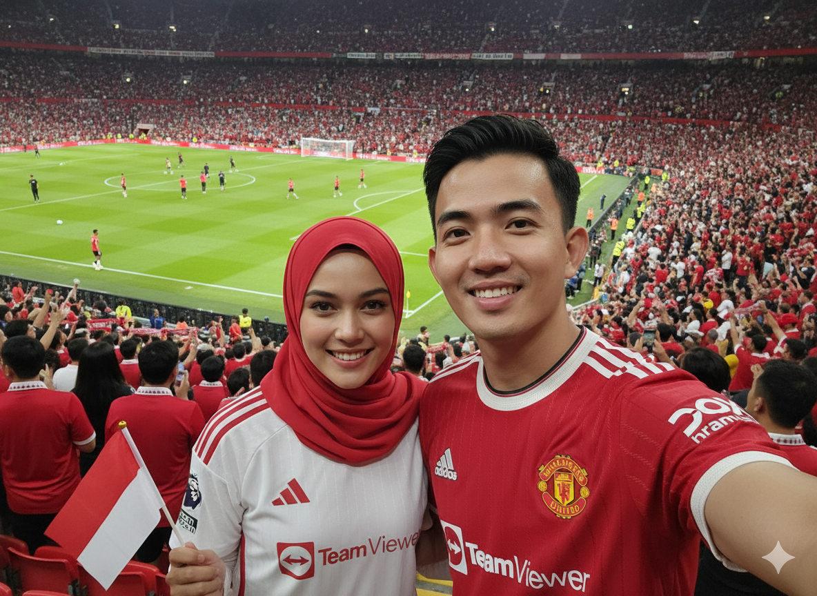 Contoh hasil editan Google Gemini.