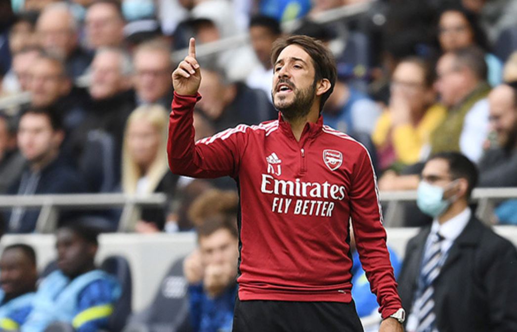 Nico Jover, pelatih bola mati staf Mikel Arteta di Arsenal.