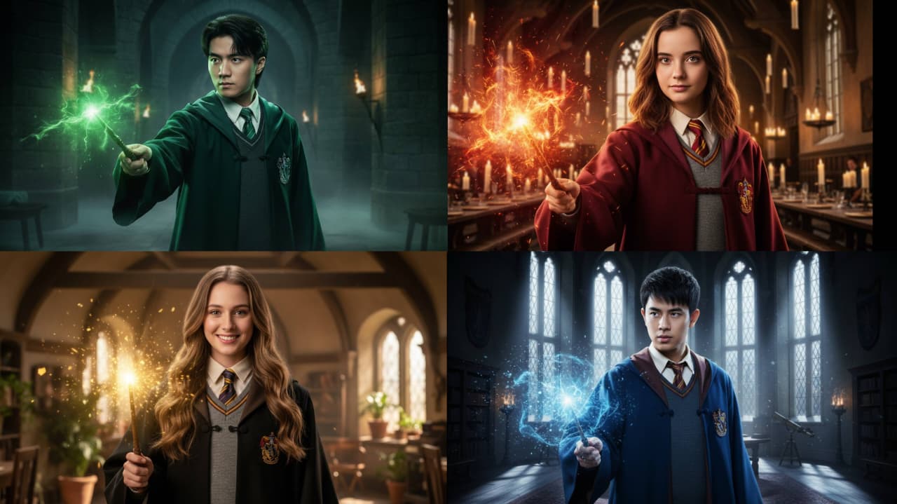 Ilustrasi Hasil Foto Harry Potter dengan Gemini AI