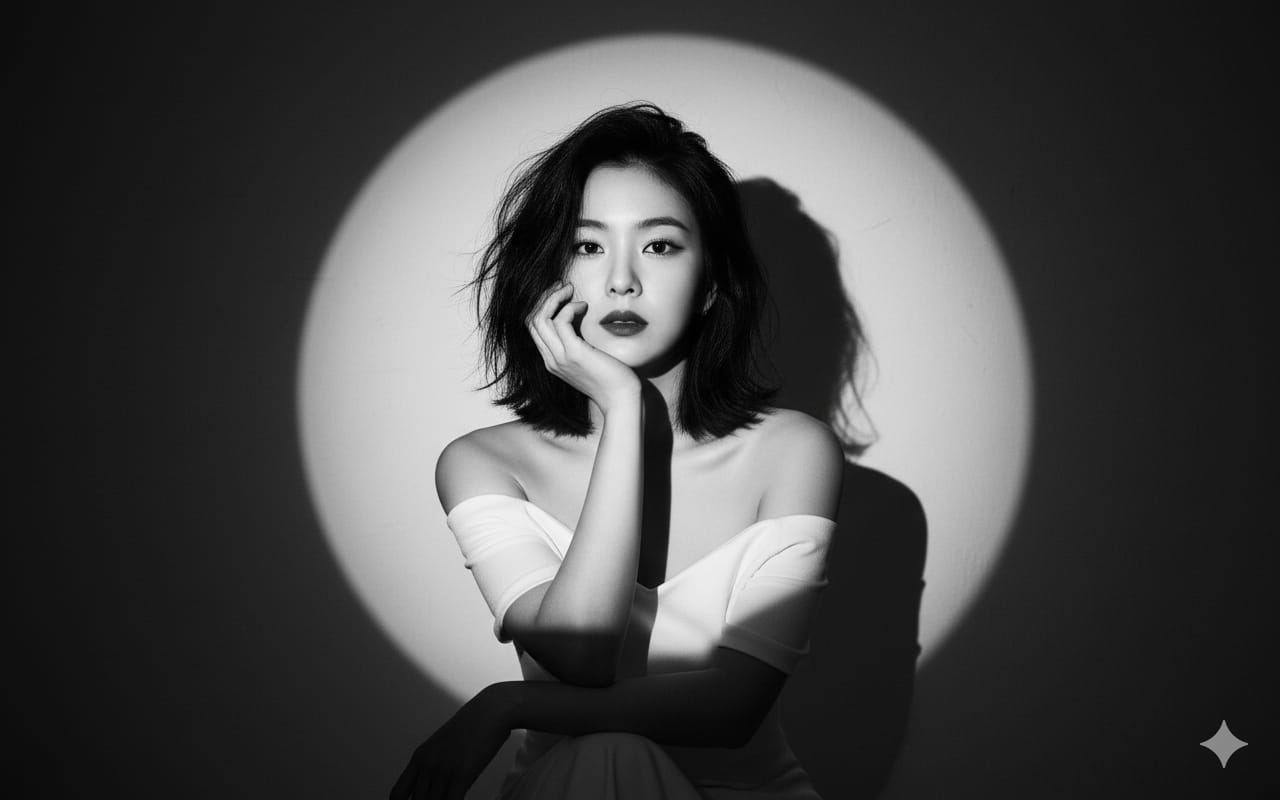 Foto Hitam Putih Glamour Elegan