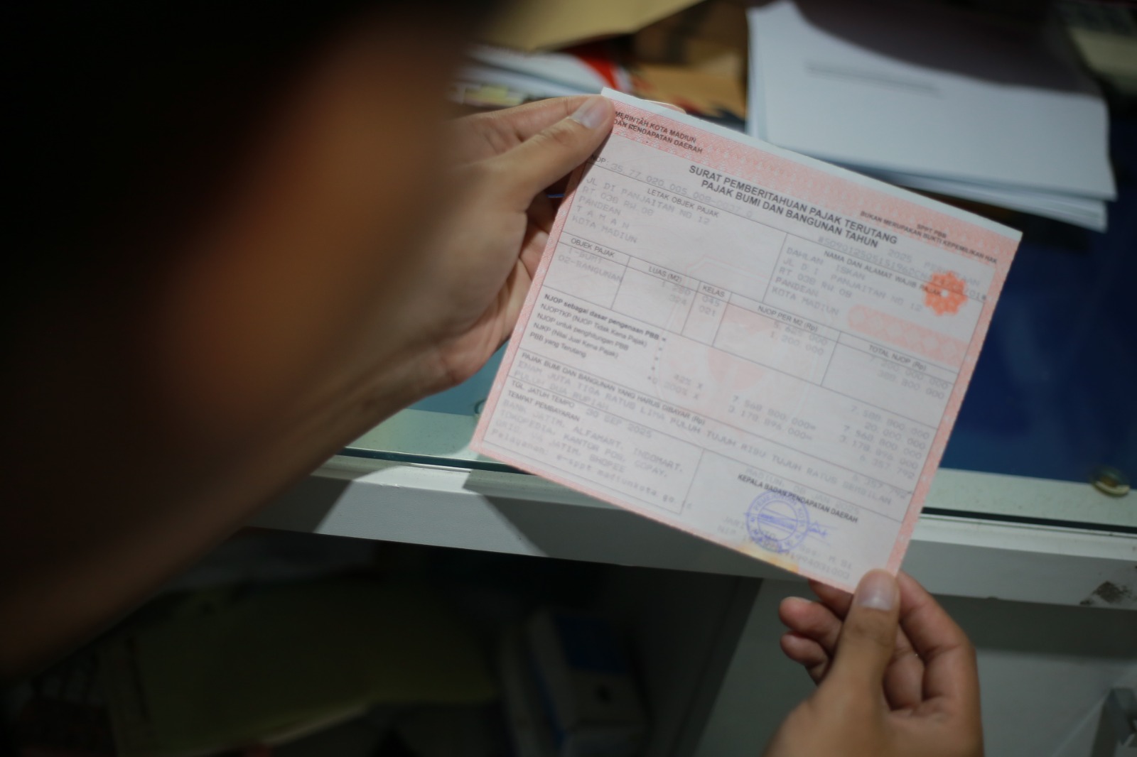 Pembayaran PBB-P2 di Kota Madiun bakal jatuh tempo 30 September. BAGAS BIMANTARA/JAWA POS RADAR MADIUN