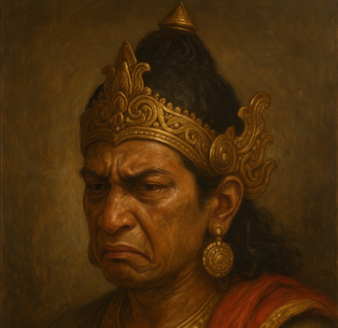 Ilustrasi lakon wayang kulit Kresna Gela.