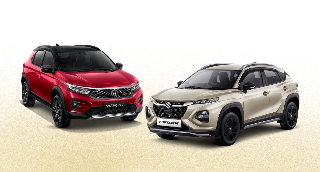 Komparasi Suzuki Fronx dan Honda WRV.