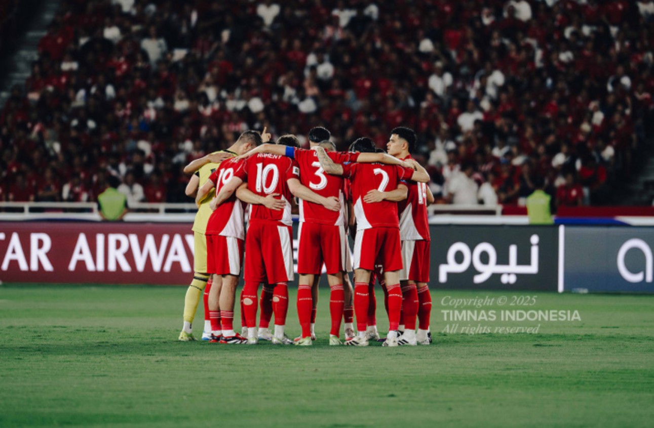 Para pemain Timnas Indonesia senior.