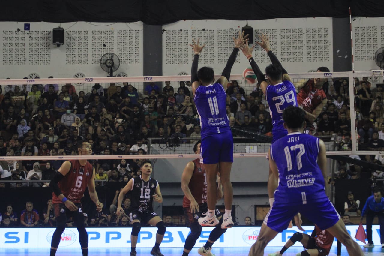 Pertandingan LavAni vs TNI AU, dalam lanjutan Final Four Livoli Divisi Utama 2025.