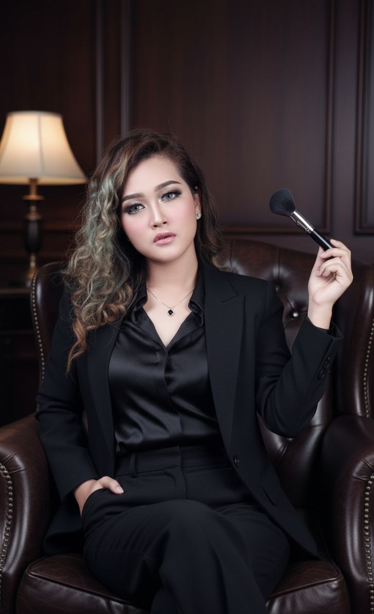 Mustika Candra Dewi, MUA asal Ngawi, sukses merintis karier dari penyanyi panggung hingga jadi perias populer di Madiun dengan gaya Korean look.