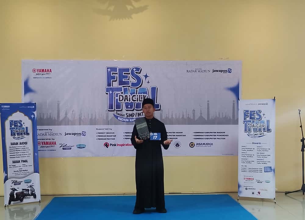 Ade Lutfi Zulkarnain dari SMP Muhammadiyah 4 Ngawi
