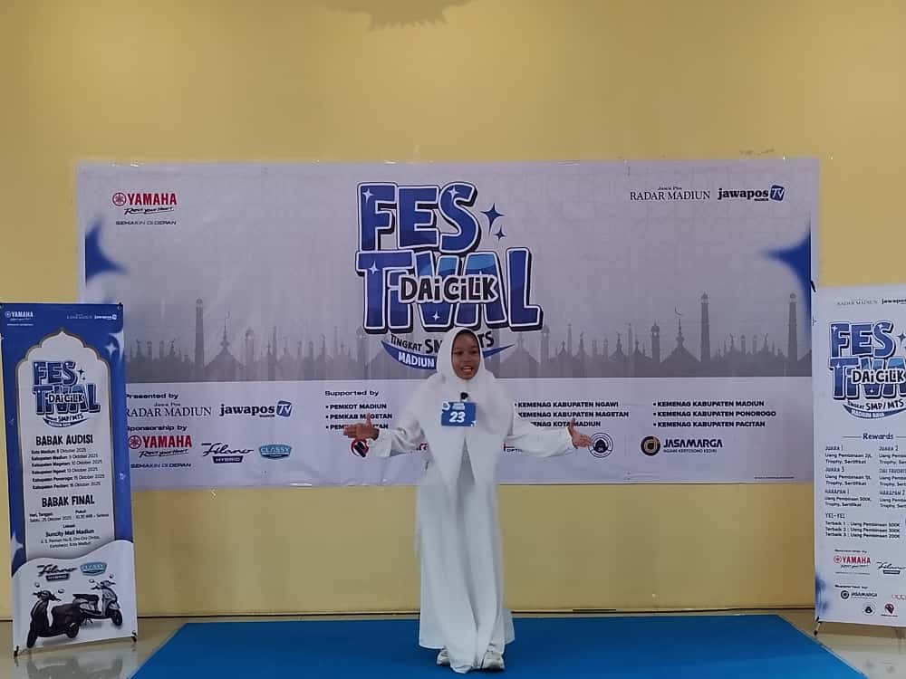 Rayyaa Putri Al Zahra dari MTsN 3 Ngawi