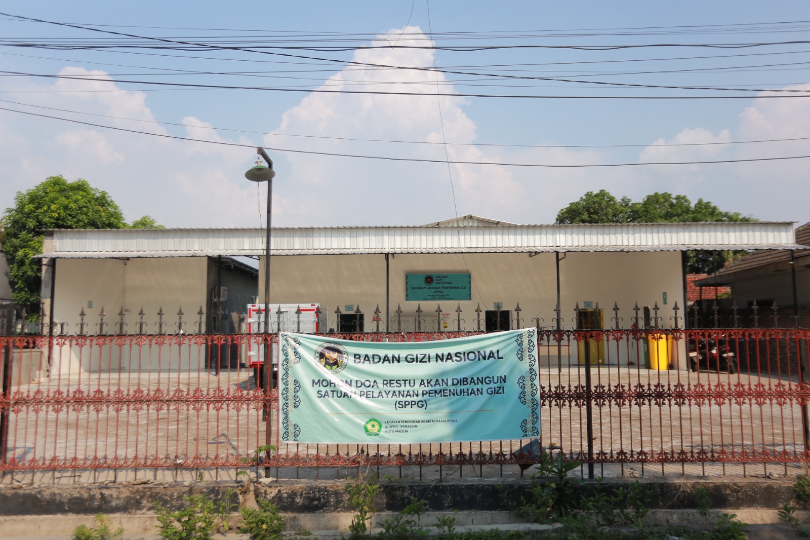 SPPG di Jalan Margo Bawero dikabarkan sedang memproses pengajuan SLHS untuk mendukung rencana operasional dapur sehat MBG. BAGAS BIMANTARA/JAWA POS RADAR MADIUN