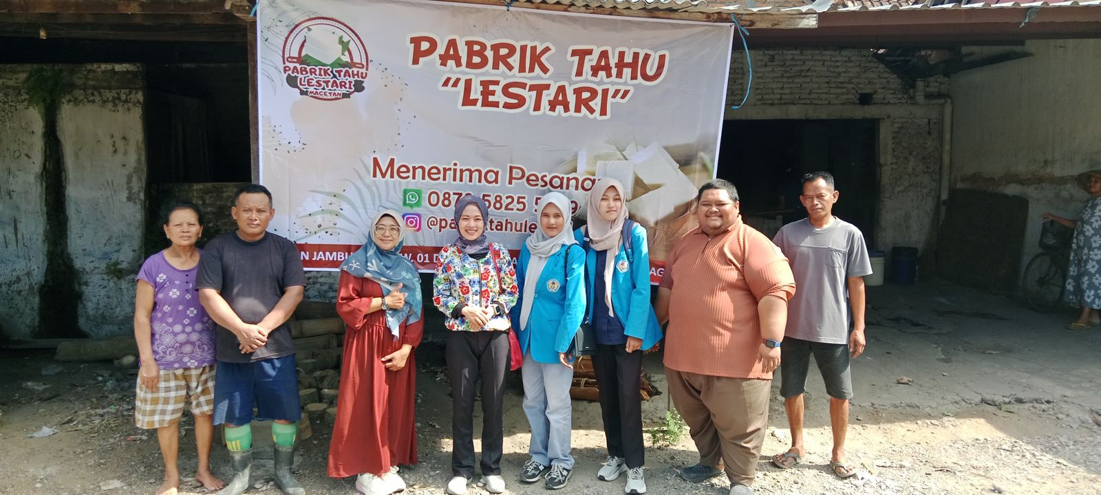 Pabrik Tahu Lestari Magetan mendapat bantuan Boiler dan Dinamo dari UNIPMA.