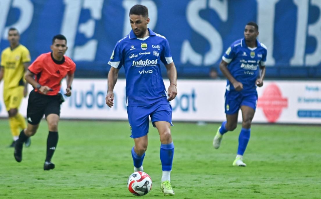 Luciano Guaycochea, salah satu pemain andalan Persib Bandung di BRI Super League.