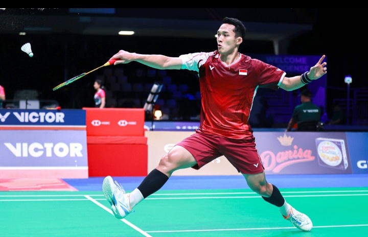 Jonatan Christie lolos 16 besar.