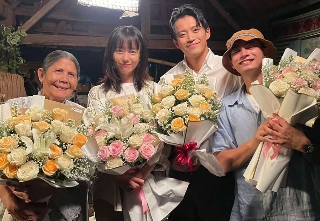 Potret Shun Oguri dan Han Hyo-joo saat syuting Romantic Anonymous di Bali.