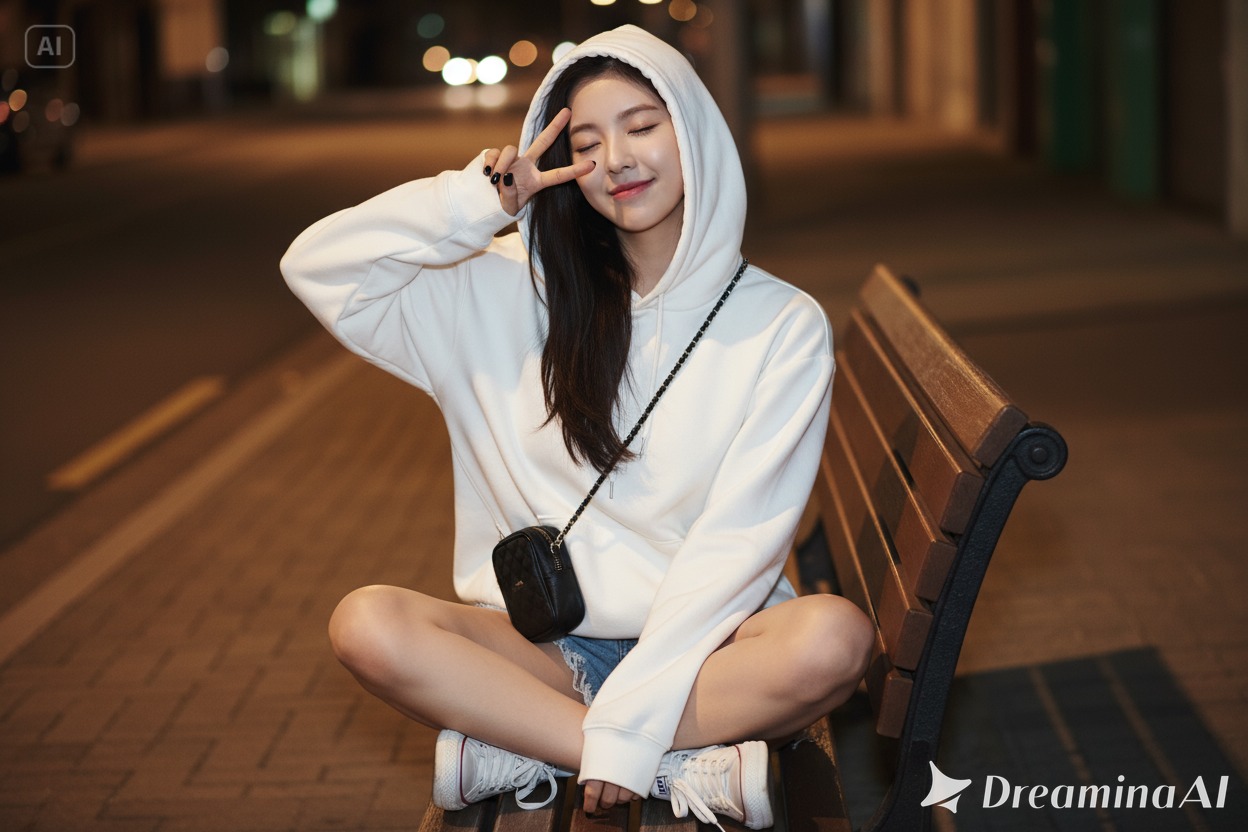 Hasil Edit Foto Casual Elegan Malam Hari