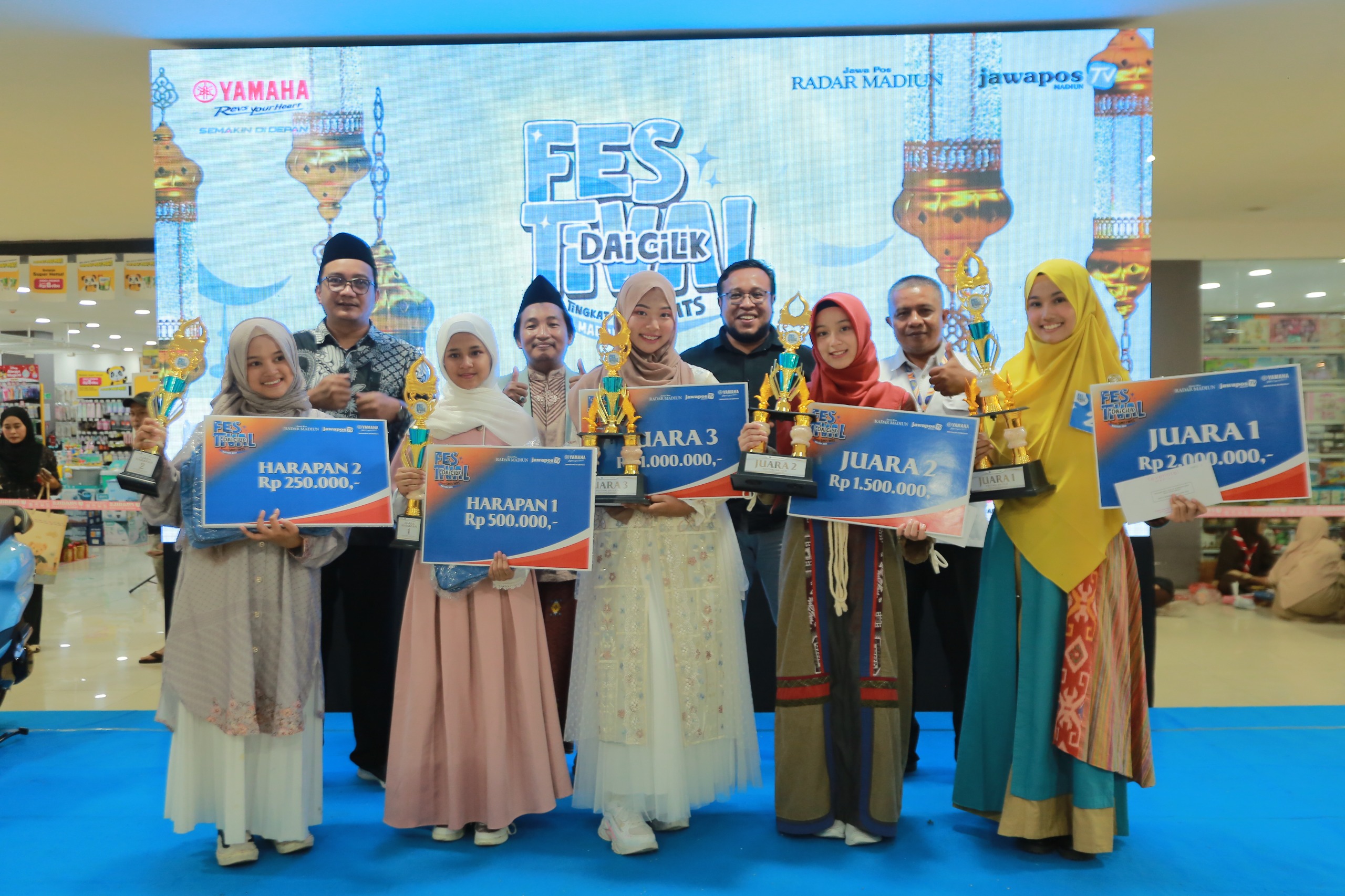 Para juara Festival Dai Cilik tingkat SMP/MTs 2025.
