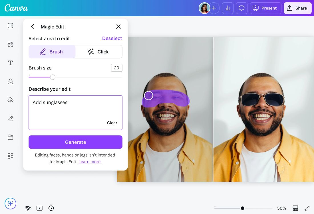 Ilustrasi Canva AI Photo Editor