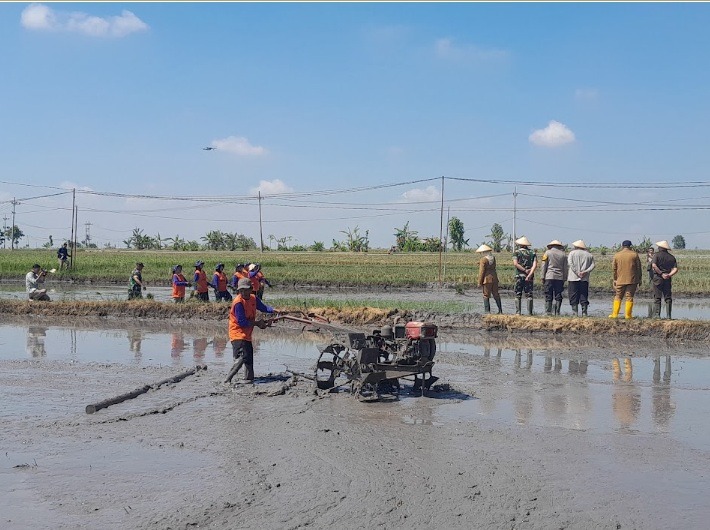 Seorang petani di Ngawi membajak sawahnya. DKPP mewaspadai penurunan harga pupuk subsidi yang bisa melemahkan semangat bertani organik. ASEP SYAEFUL BACHRI/JAWA POS RADAR NGAWI