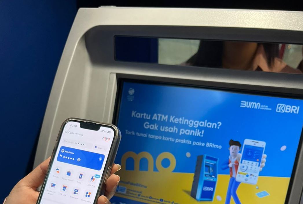 Ilustrasi cek rekening ATM BRI.
