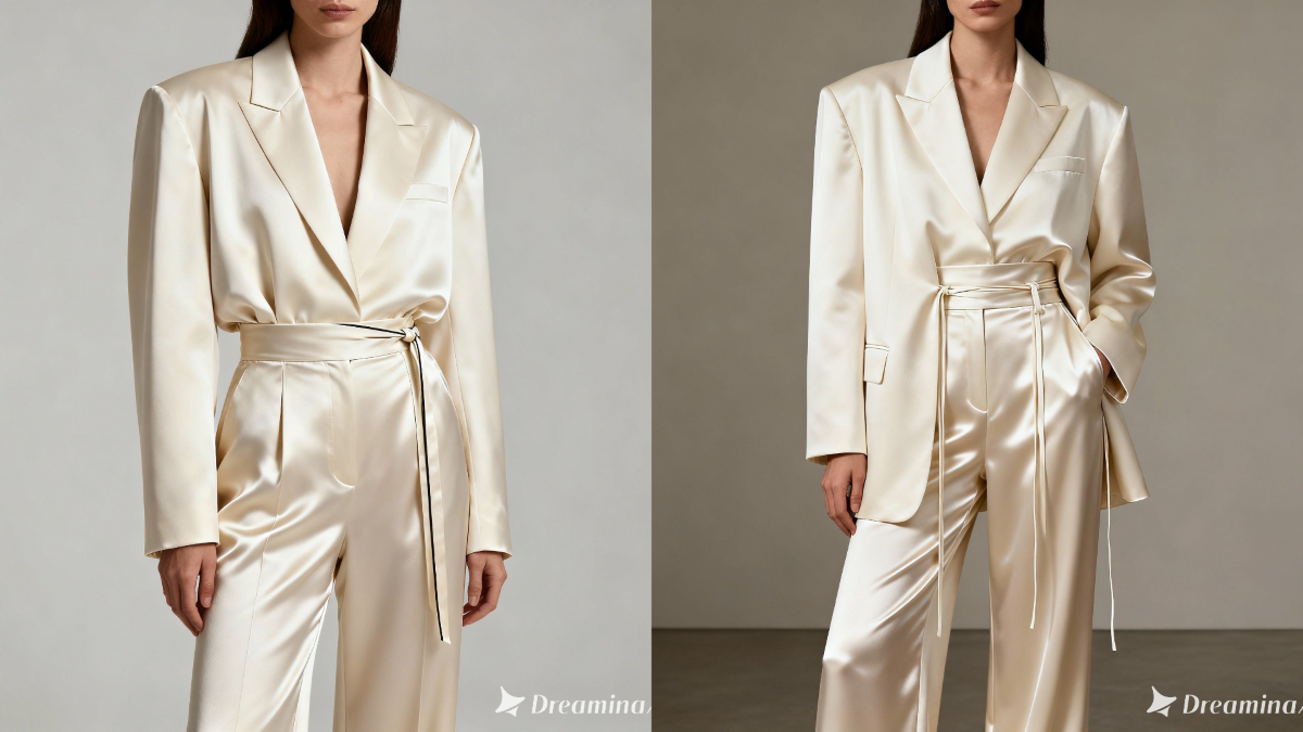 Hasil edit desain fashion AI dengan Dreamina