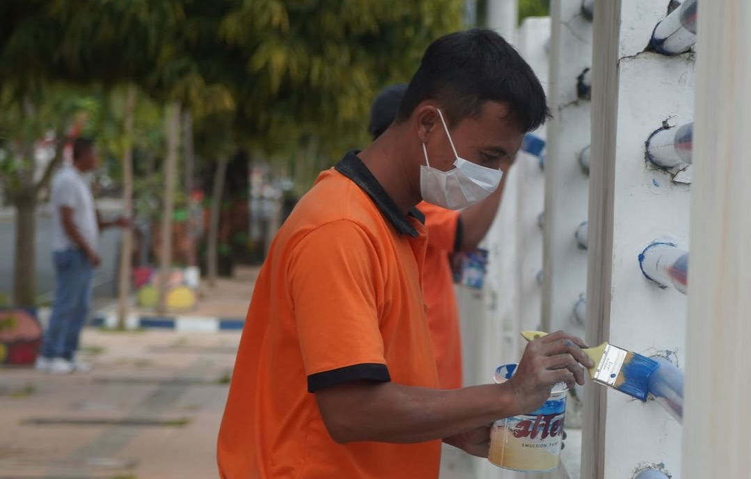 Aktivitas sosial narapidana di Rutan Pacitan yang ke depan bisa menjadi bagian dari pelaksanaan pidana kerja sosial.