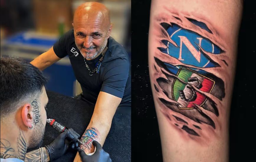 Fans Juventus meminta Luciano Spalletti menghapus tato lambang Napoli.