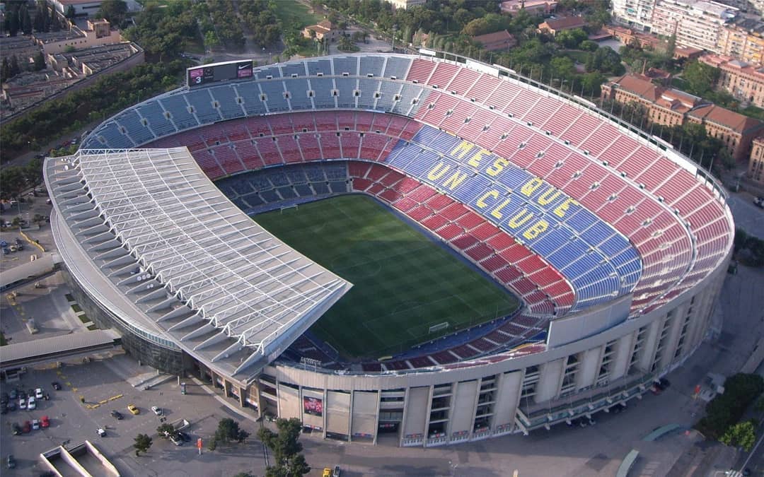Stadion Wembley dan Camp Nou bersaing menjadi tuan rumah final Liga Champions 2029, sementara Allianz Arena hampir pasti menggelar edisi 2028. FOTO: ISNTAGRAM _camp_nou__