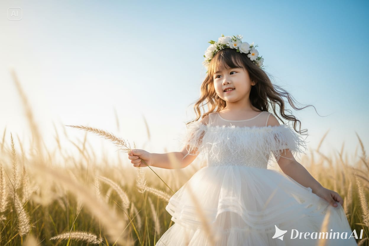 Hasil edit foto anak fantasi dreamy