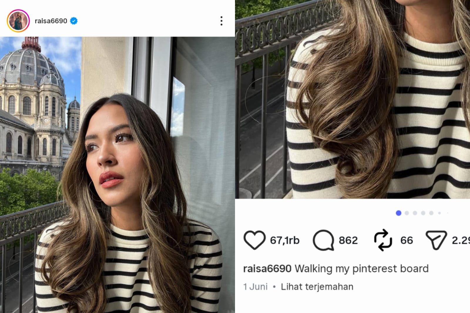 Unggahan lama Raisa Andriana