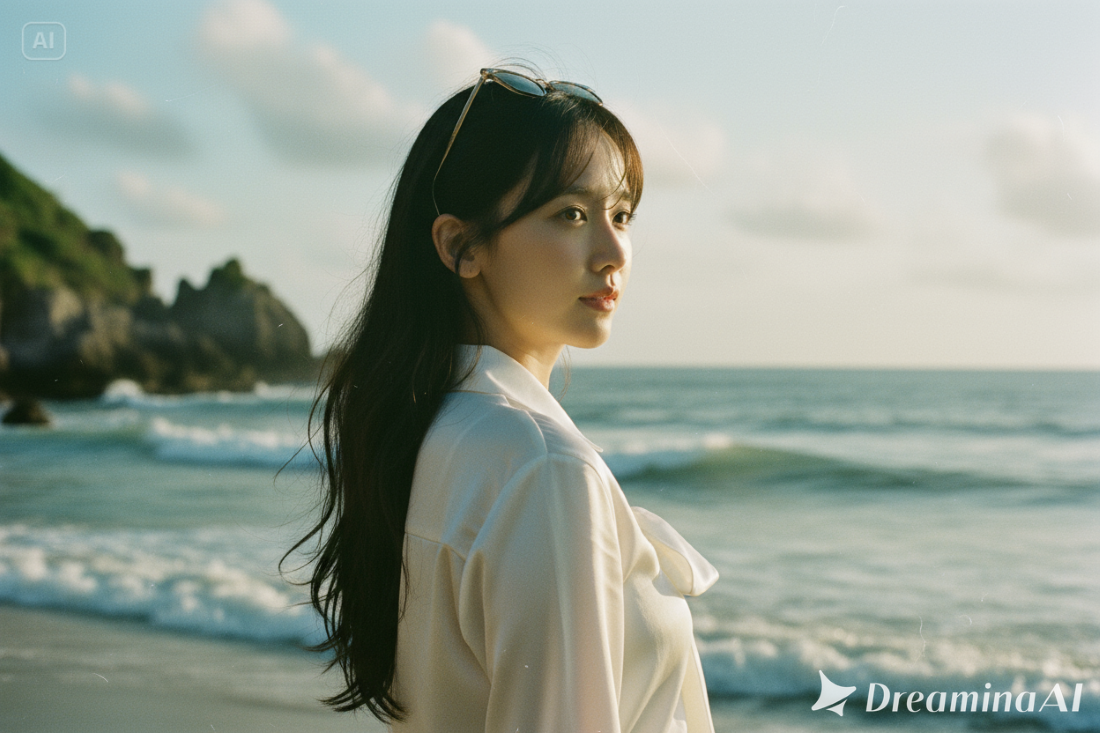 Hasil edit foto sinematik di Pantai Cimanuk