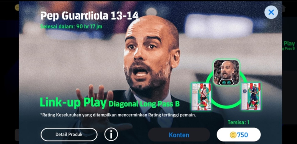 Pep Guardiola hadir di Efootball 2026 sebagai manajer legendaris dengan taktik baru Link-up Play diagonal long pass yang memperkuat gaya permainan penguasaan bola.