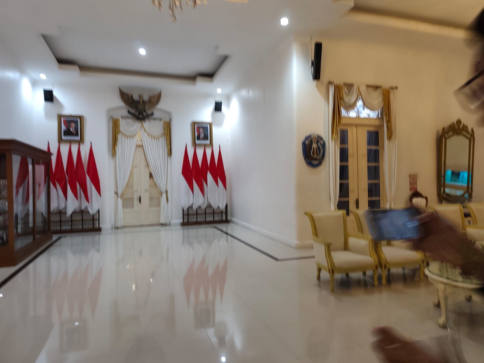 Kondisi terkini rumah dinas Bupati Ponorogo Sugiri Sancoko.