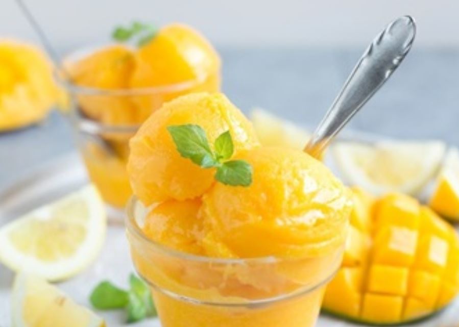 Ilustrasi mango sorbet.