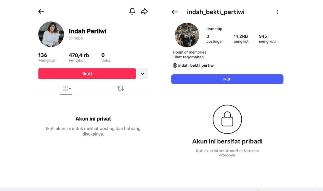 Akun medsos Indah Bekti Pratiwi dikunci usai namanya disebut KPK dalam OTT Bupati Sugiri Sancoko, Sekda Agus Pramono, dan Direktur RSUD dr Harjono dr Yunus Mahatma.